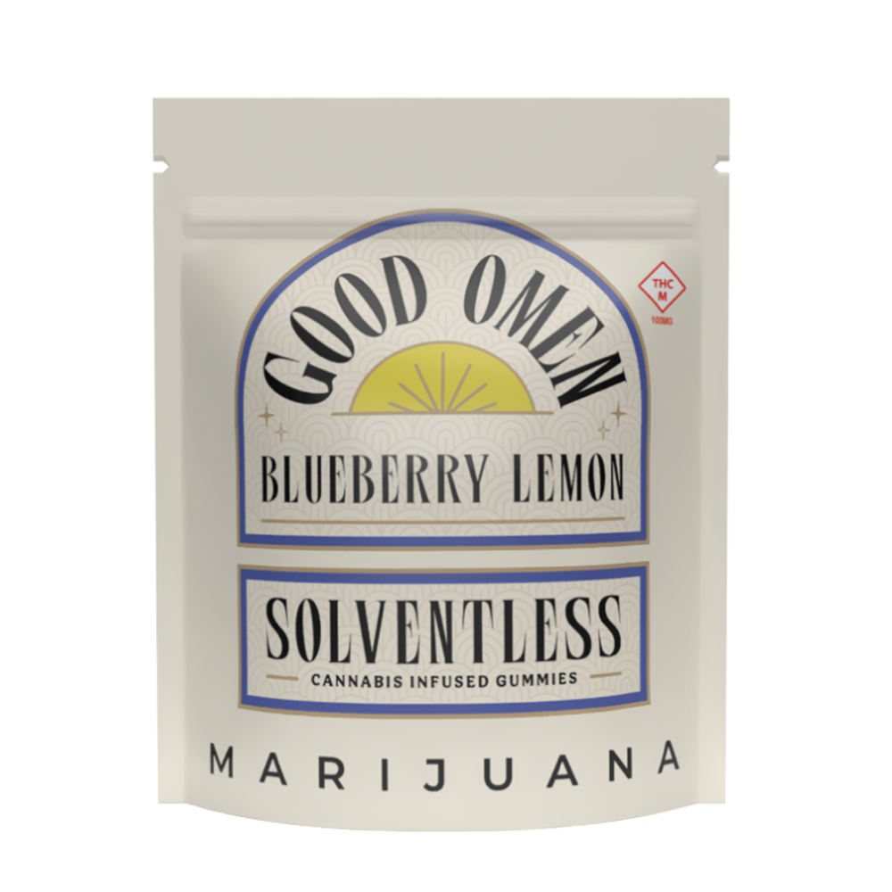Photograph of Product: Blueberry Lemon Solventless Gummies (100mg)