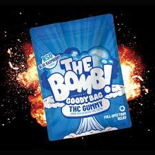 Photograph of product: Blue Raspberry Bomb Gummies 50mg