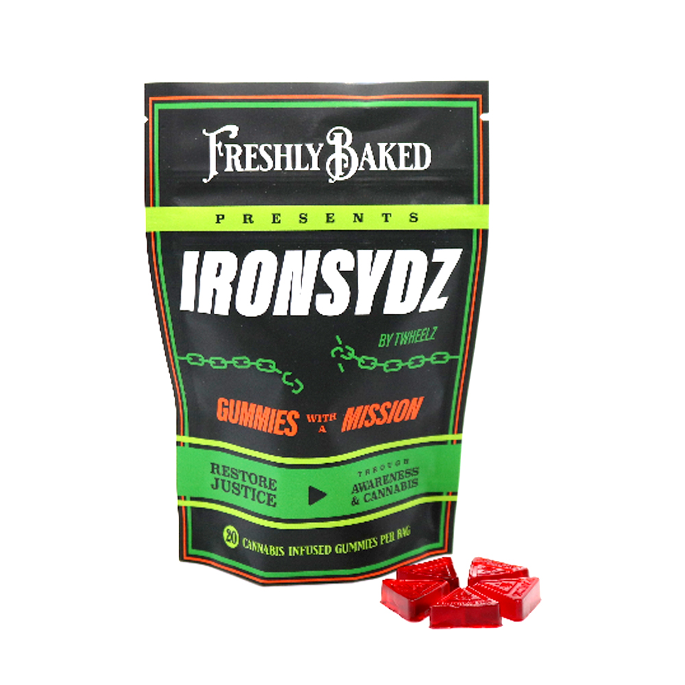 Photograph of product: IRONSYDZ Uptown Berry Twist Gummies: Top Gun  (20 Pack)