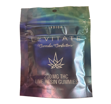 Photograph of product: Levitate Peach Oui'd Live Resin Gummies 200mg Rec