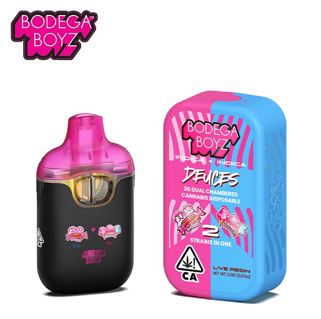 Photograph of product: Bodega Boyz - Bubble Gum Gelato x Spun Sugar - Live Resin Dual Chamber All-In-One - 1g - 