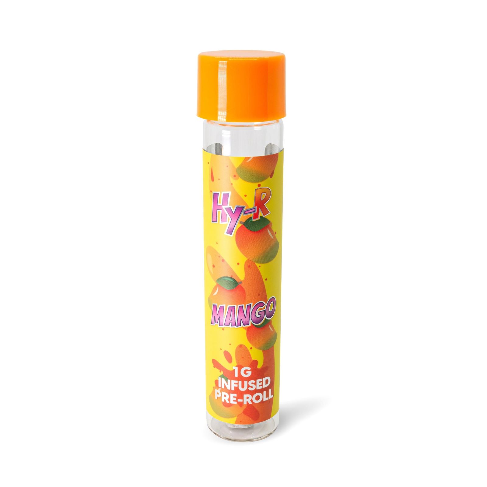 Photograph of product: 1G  HY-R MANGO INFUSED PRE-ROLLS