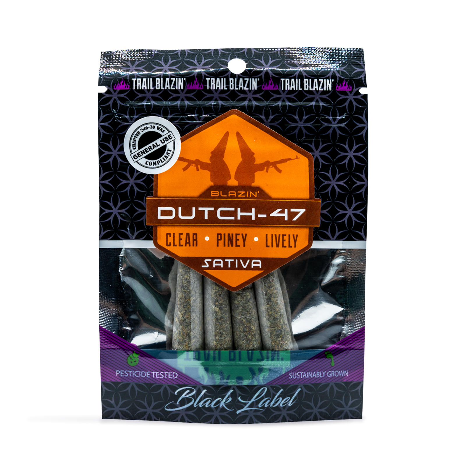 Photograph of product: Dutch-47 Pre-Rolls 4-Pack | 2.4g