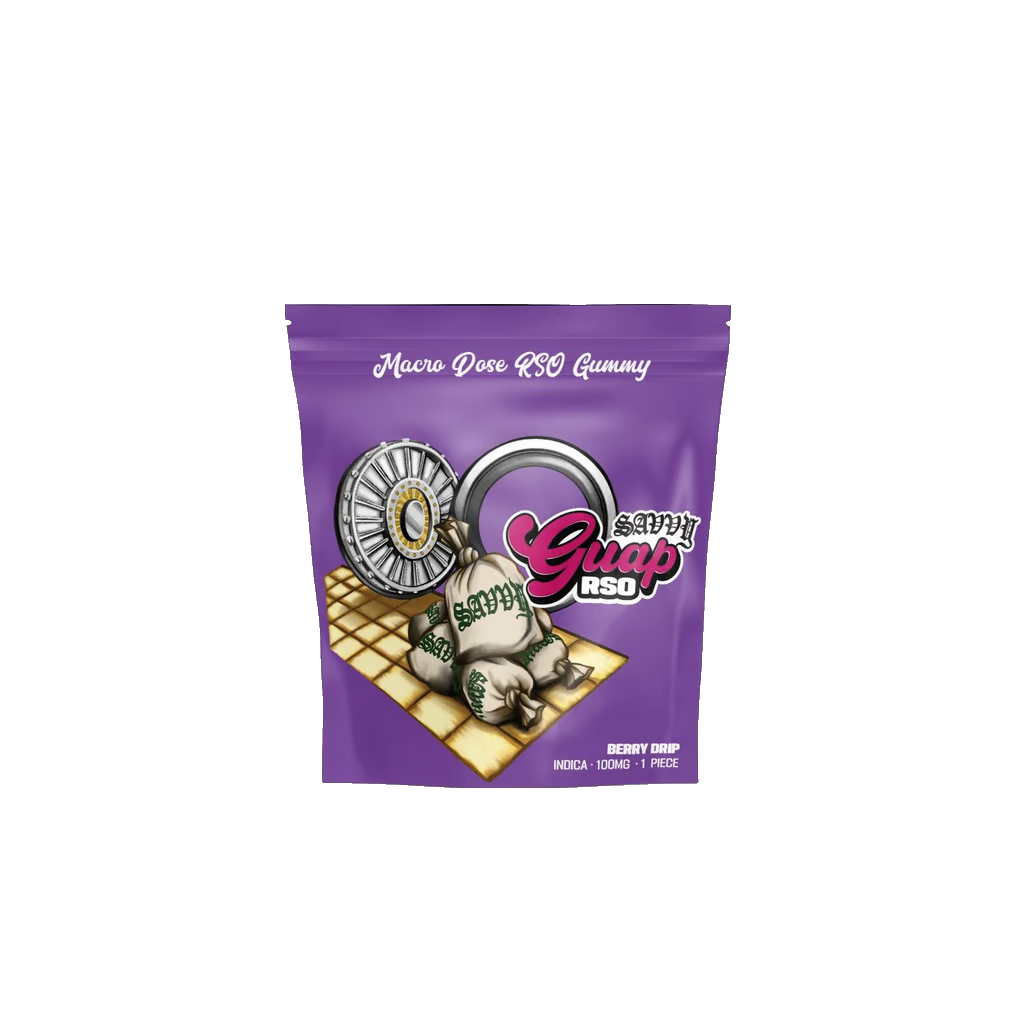 Photograph of product: Savvy | Guap Gummy | RSO Berry Drip | 1 Pack 100 mg