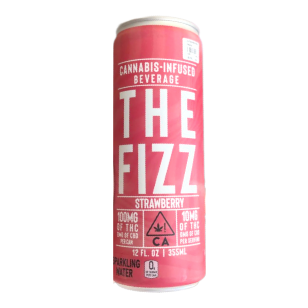 Photograph of product: MANZANITA NATURALS - THE FIZZ STRAWBERRY SPARKLING WATER 100MG