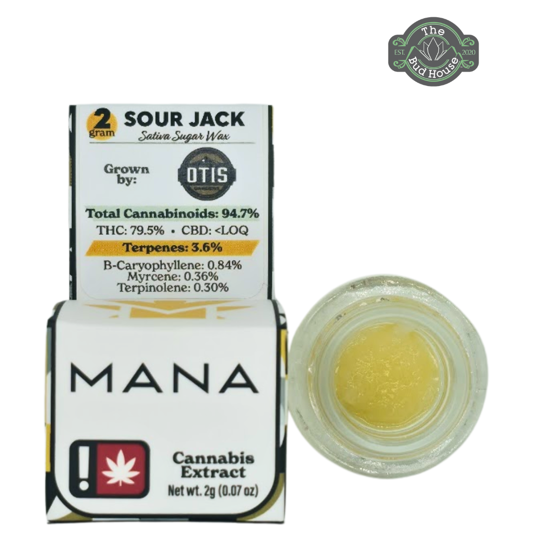 Photograph of product: Mana Extracts 2g SOUR JACK Sugar Wax