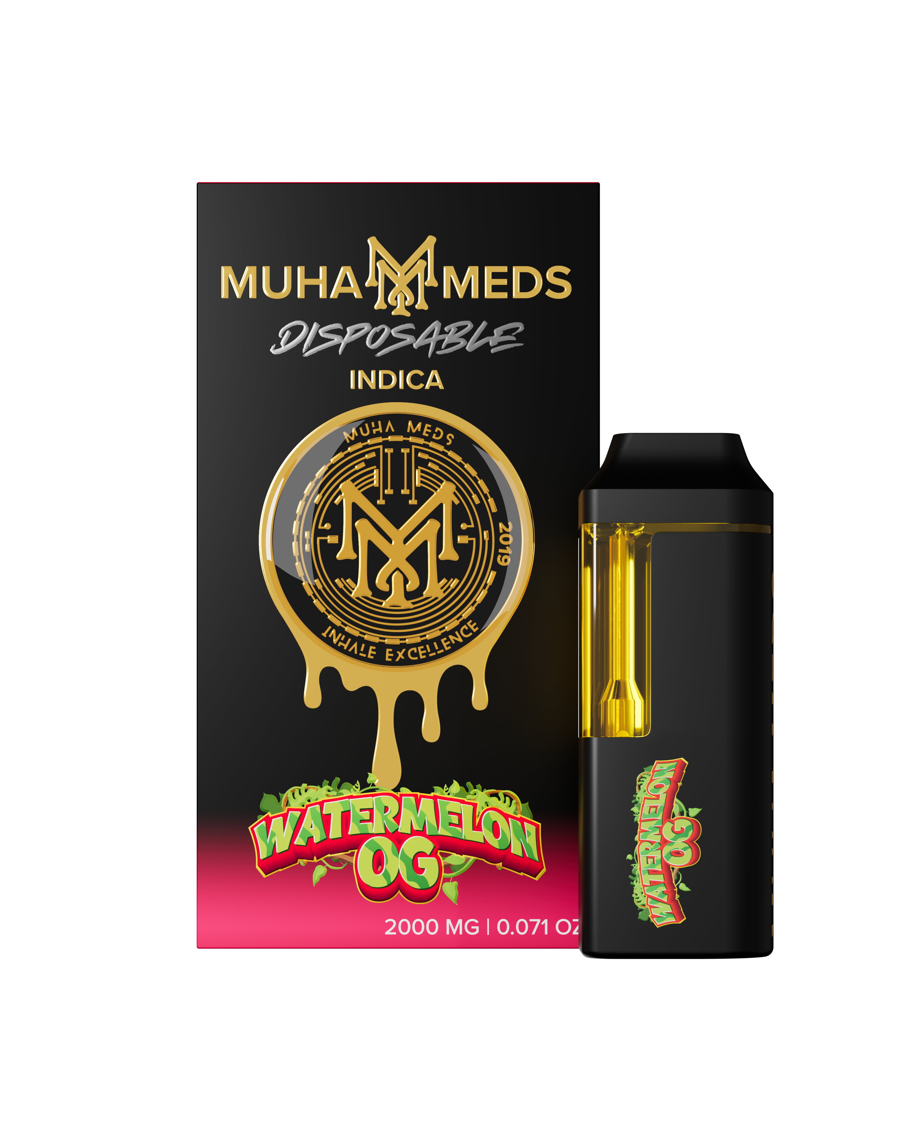 Photograph of product: MuhaMeds - Disposable - Watermelon OG