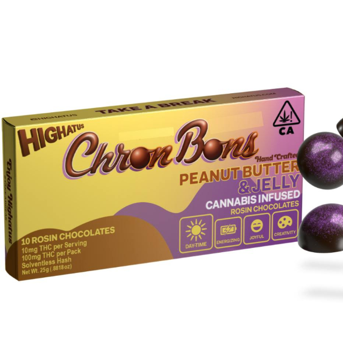 Photograph of product: Peanut Butter & Jelly (10pk/100mg) Live Rosin Chronbons [S]