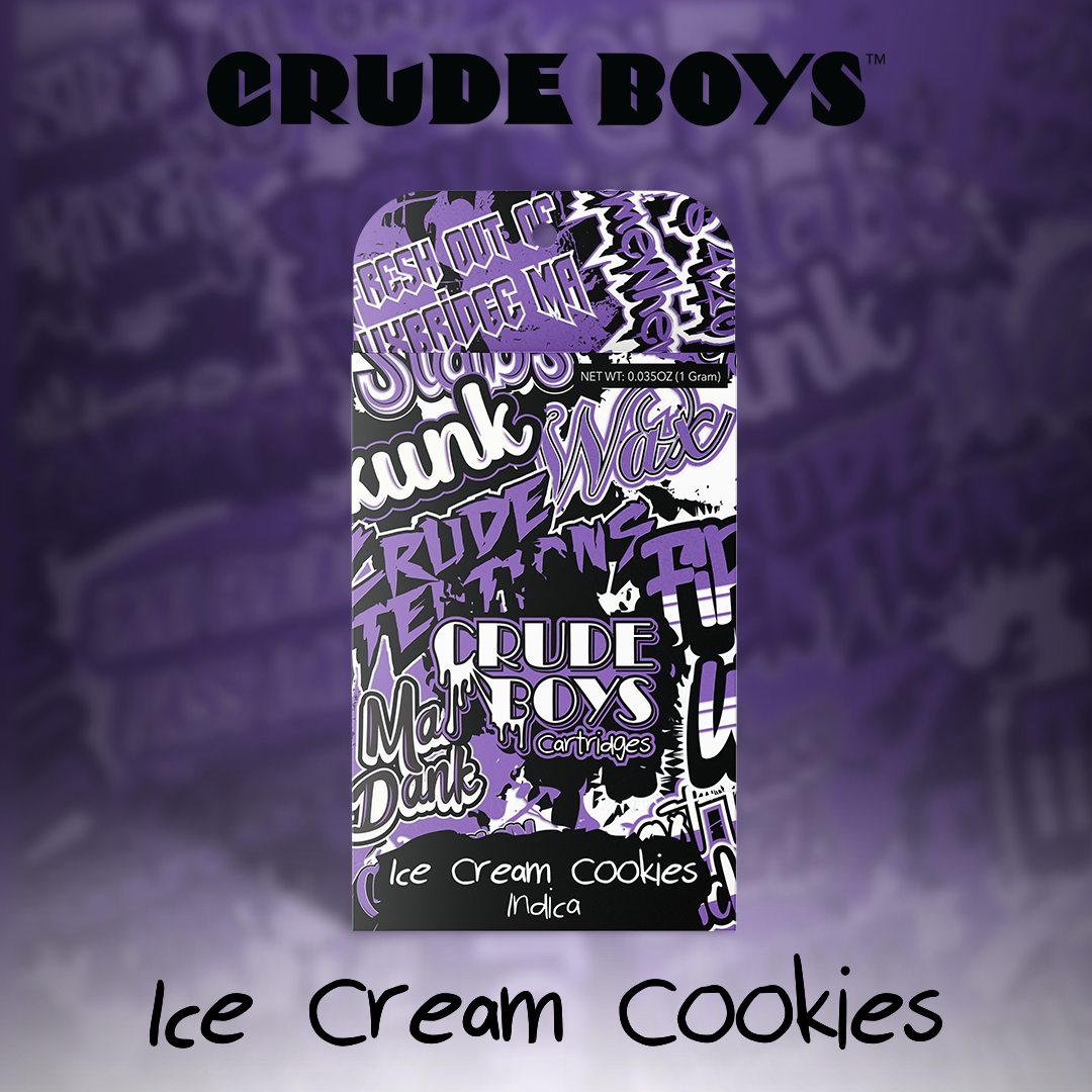 Photograph of product: Crude Boys | Ice Cream Cookies Vape | 1.0g