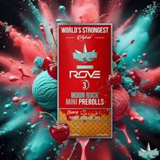Photograph of product: Moonrock Cherry Gelato - 3pk/1.5g Preroll Pack - 