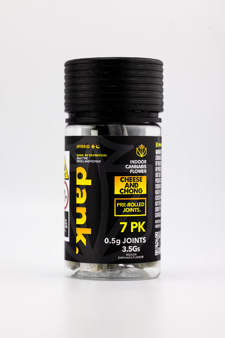 Photograph of product: Dank. By Definition | Cheese and Chong | Pre-Roll 7 pack | 3.5g