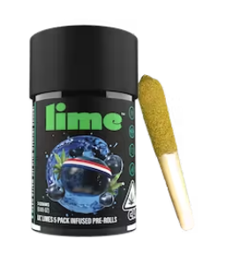Photograph of product: Blueberry Headband Lil' Limes X 5 Mini Pre Rolls