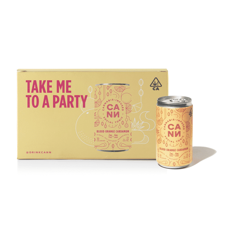 Photograph of product: CANN: BLOOD ORANGE CARDAMOM 6PK 8OZ