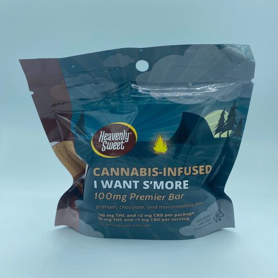 Photograph of product: Heavenly Sweet - I Want S'more 100mg Bar - 