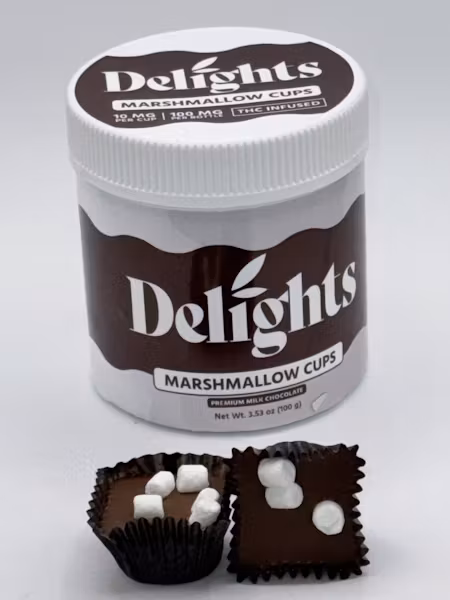 Photograph of product: Marshmellow Cups | 10mg | 10pk