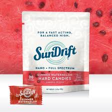 Photograph of product: SunDrift - Summer Watermelon - 5mg Hard Candies 20pk - 100mg