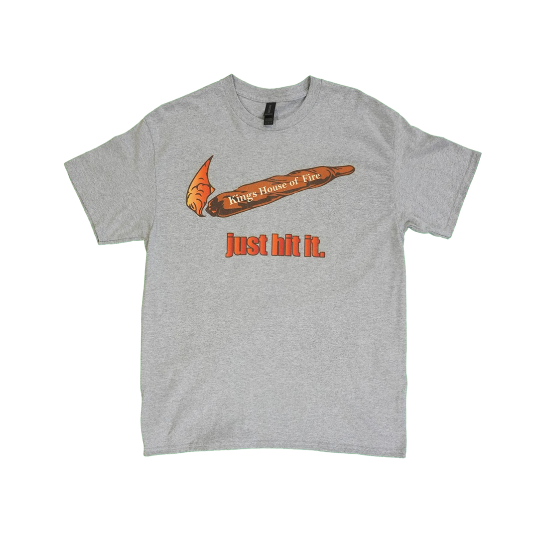 Photograph of product: T-Shirt | KHOF Just Hit It S/S | Gray | S-XXL