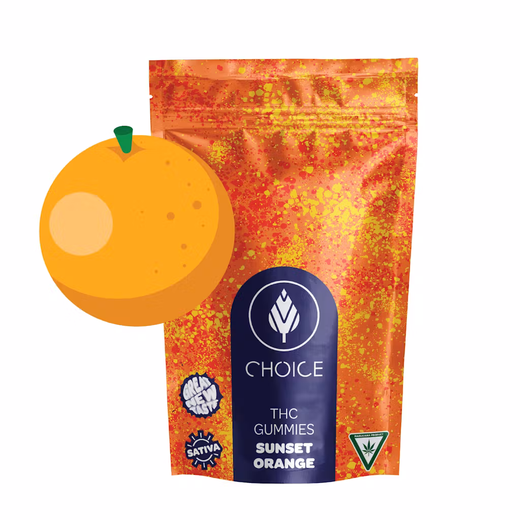Photograph of product: Choice Chews | Sunset Orange ( Oui'd) | 100mg
