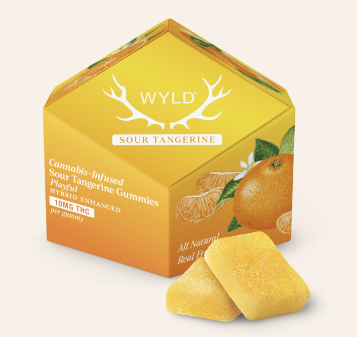 Photograph of product: Wyld Sour Tangerine Hybrid 100mg Gummies