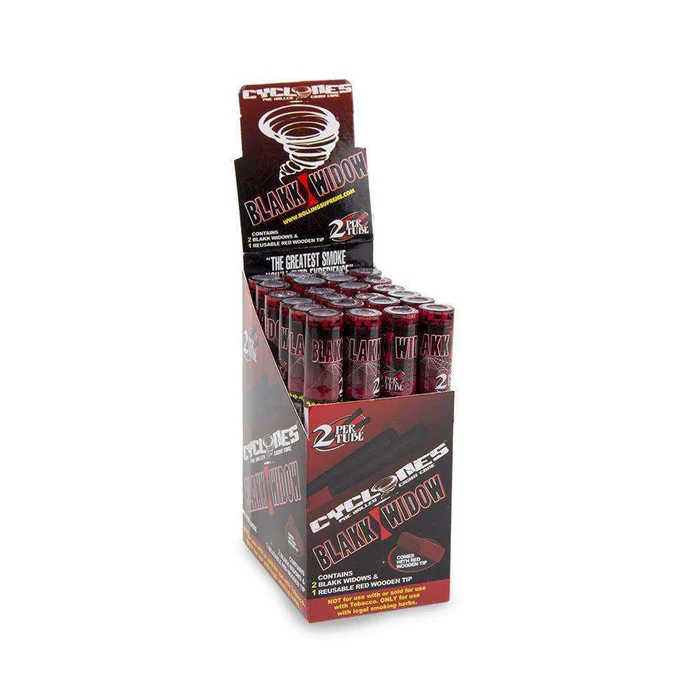 Photograph of product: Cyclones Blakk Widow Cones w/Wooden Tip (2pk)