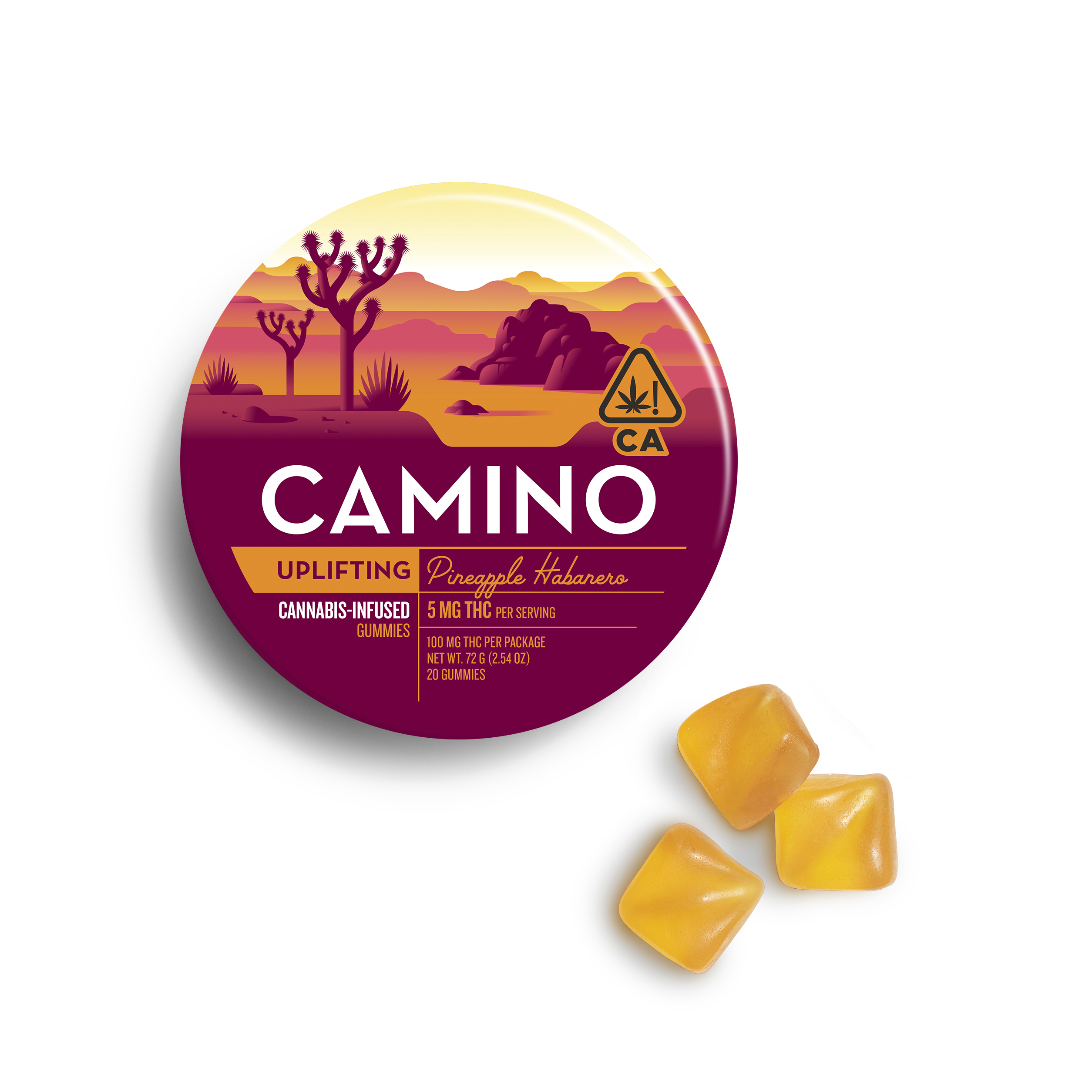 Photograph of Product: Camino - Pineapple Habanero (Sativa) Edible 100mg