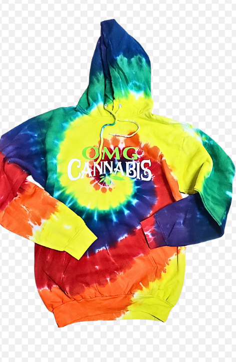 Photograph of product: Rainbow Tie Dye Hoodie (L)