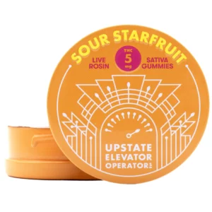 Photograph of product: 5mg Live Rosin Gummy, Sour Starfruit
