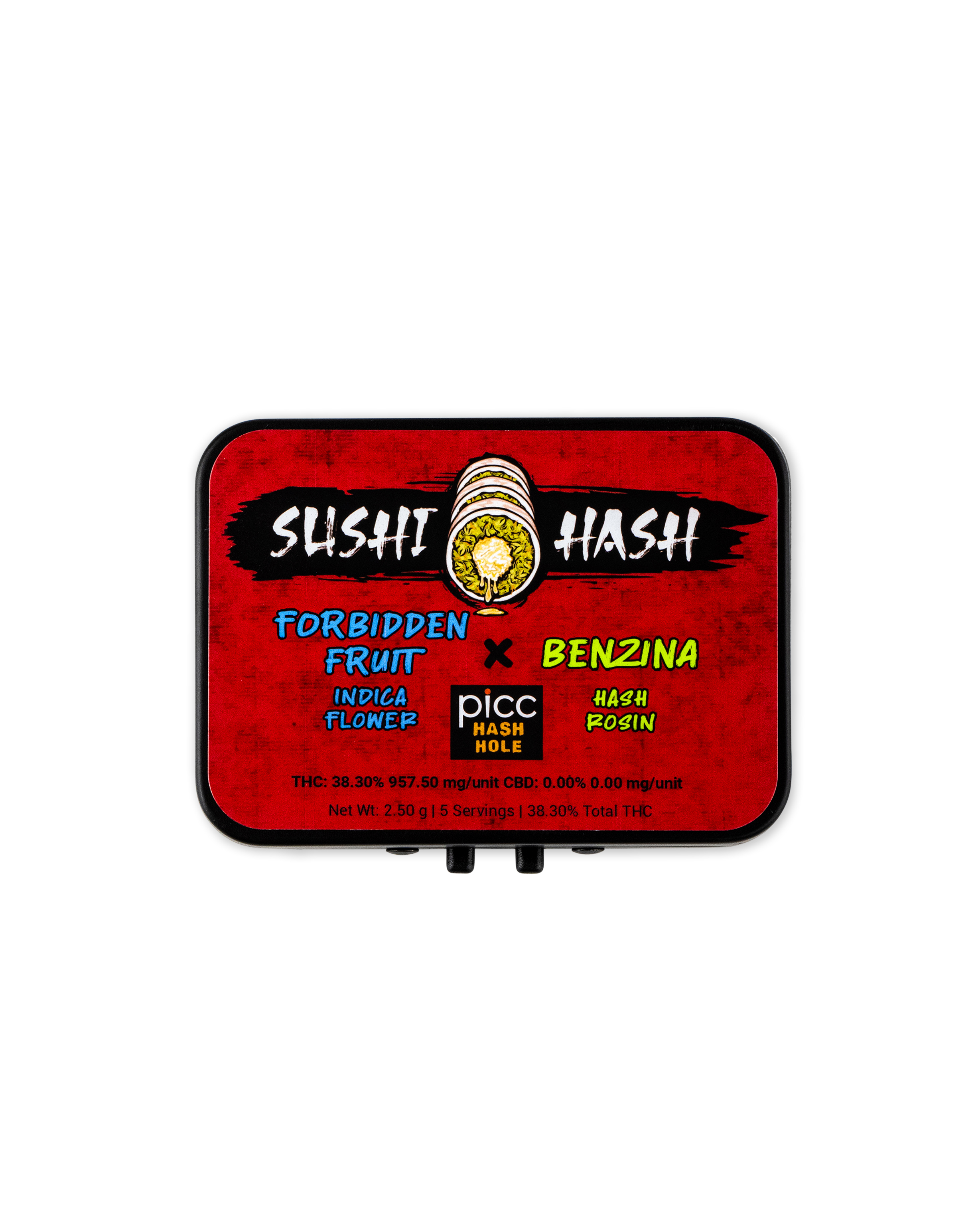 Photograph of Product: Infused Sushi Hash Hole FORBIDDEN FRUIT x BENZINA | 5-Pack