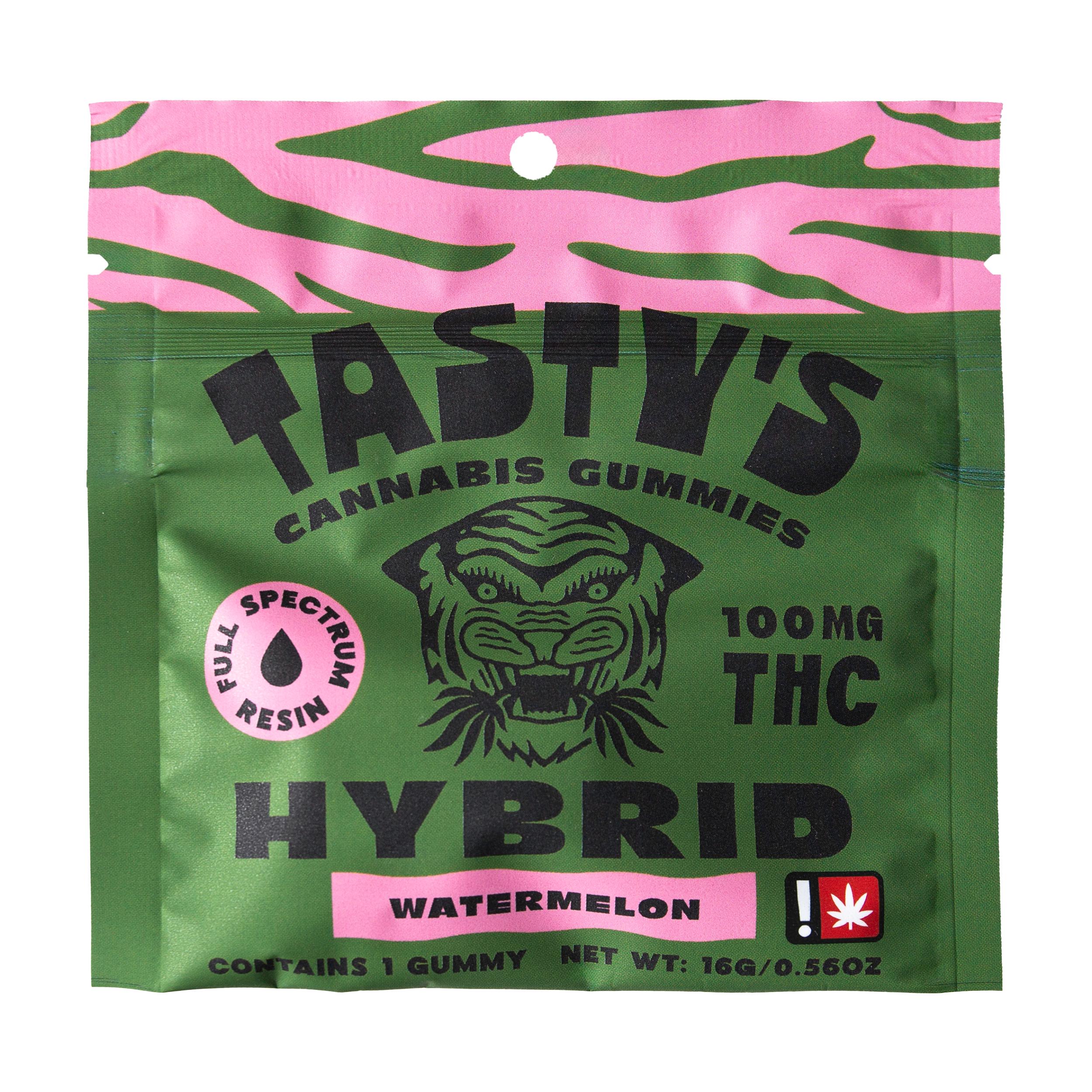 Photograph of product: Tasty's | 100mg Gummy | Watermelon
