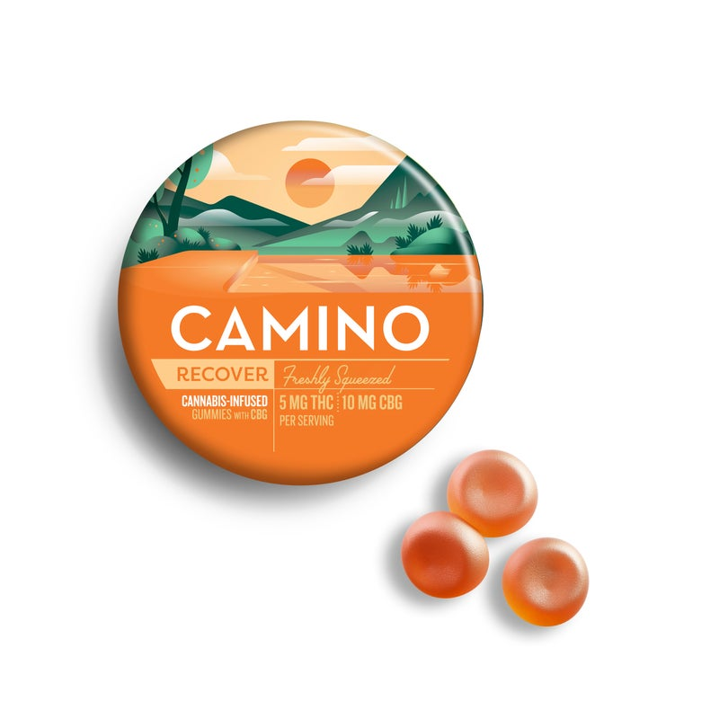 Photograph of product: Camino Freshly Squeezed Gummies CBG 5:10 T90.2 C197.4 (H) 20 Pack - 00197