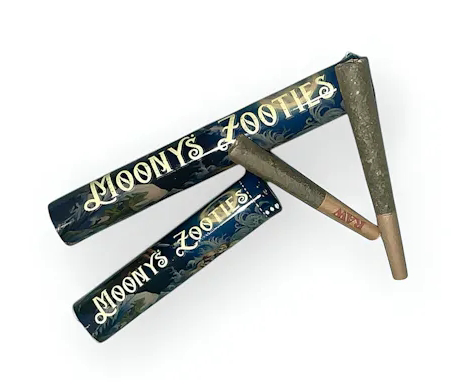 Photograph of product: Ice Cream Swirl - 2pk Prerolls - Moonys Zooties - 1g