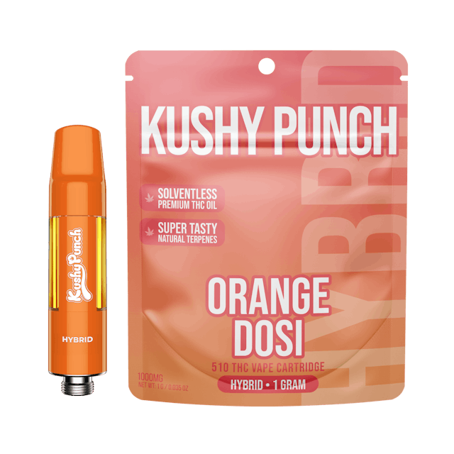 Photograph of product: Orange Dosi 1G Kushy Punch 510 Vape Cart - - 