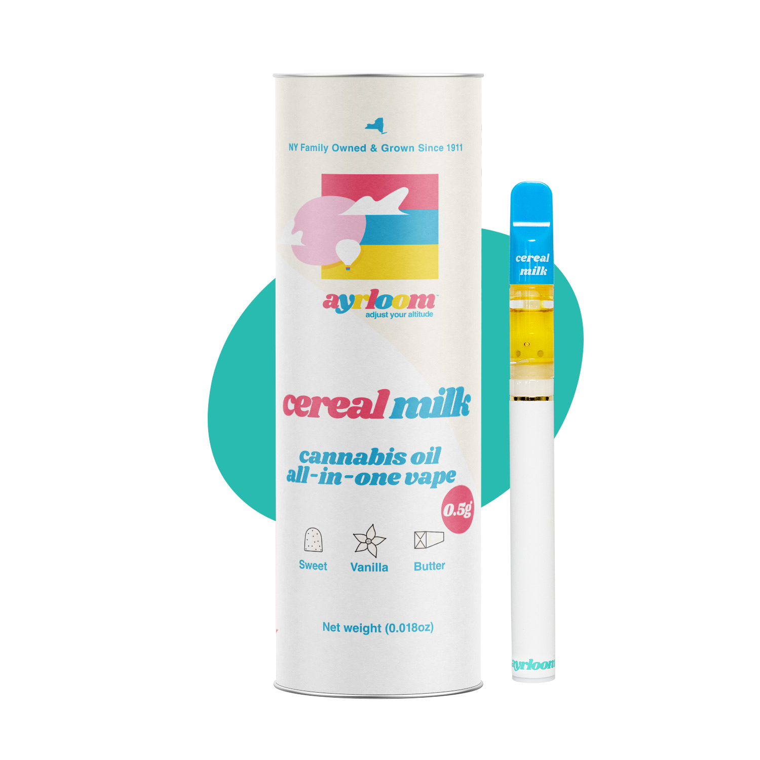 Photograph of Product: Ayrloom | Cereal Milk | AIO | 0.5g
