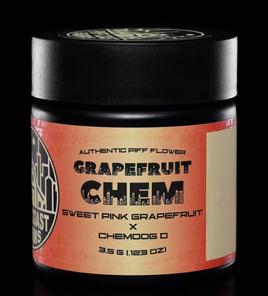Photograph of product: Piff Coast Farms - Grapefruit Chem 3.5g Flower