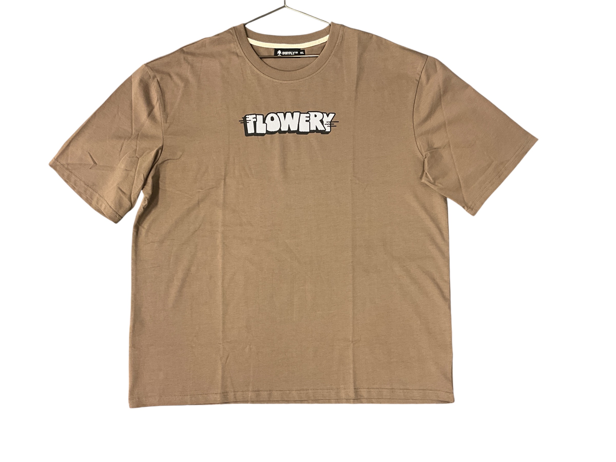 Photograph of product: The Flowery Brown Graffiti T Shirt