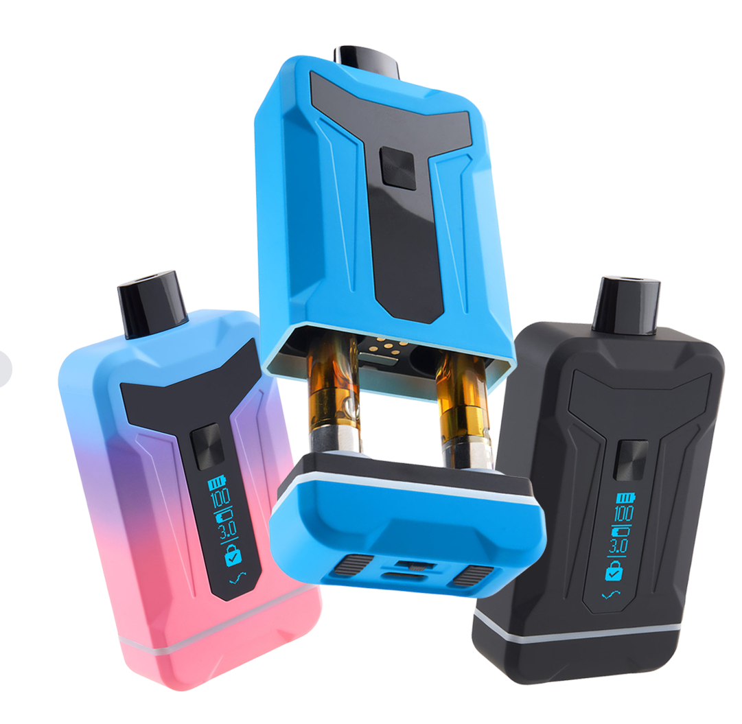 Photograph of product: Ooze Duet Duel Cart 510 Variable Voltage Vape Battery