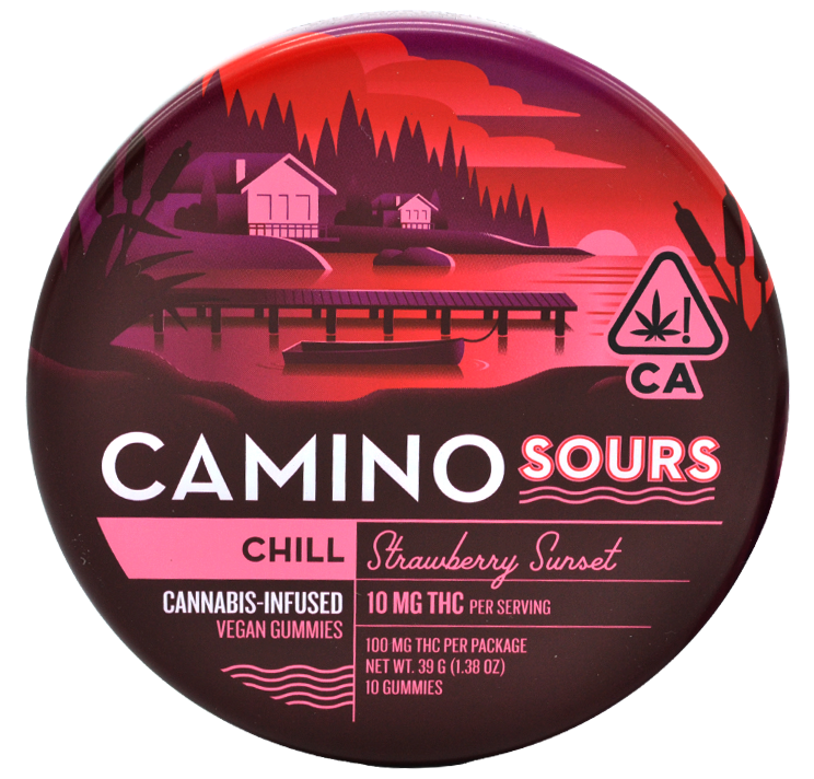 Photograph of product: Strawberry Sunset Chill  Gummies | 39G 10PK