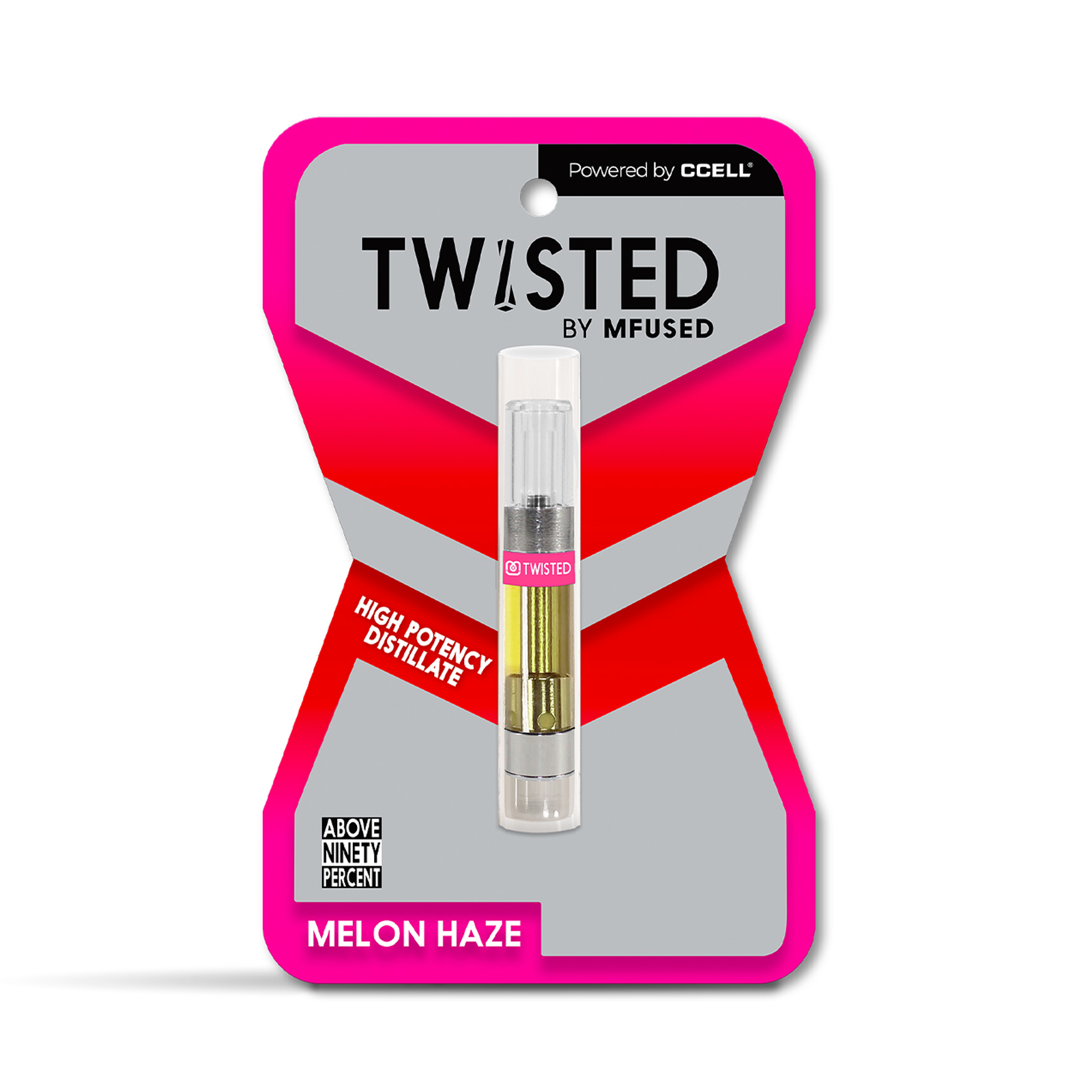 Photograph of product: Melon Haze Twisted Distillate Cartridge | 1g
