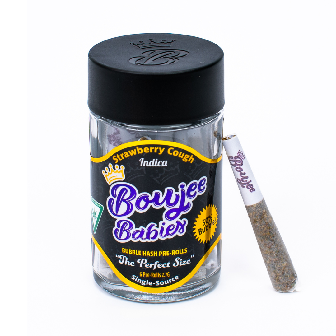 Photograph of product: Boujee Babies - Strawberry Cough 50% Bubble au chocolat Infused 6pk