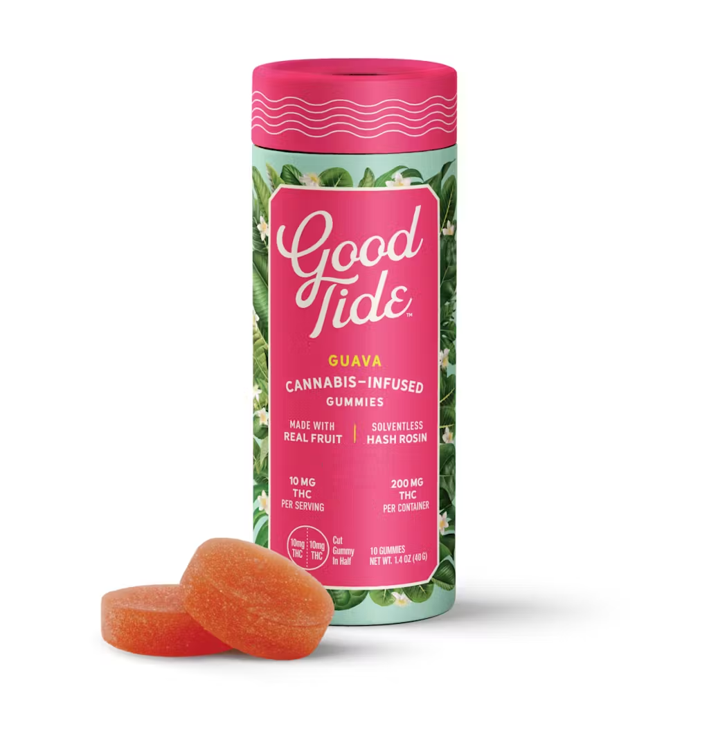 Photograph of product: Good Tide Guava Rosin Gummies 10mg 10pk