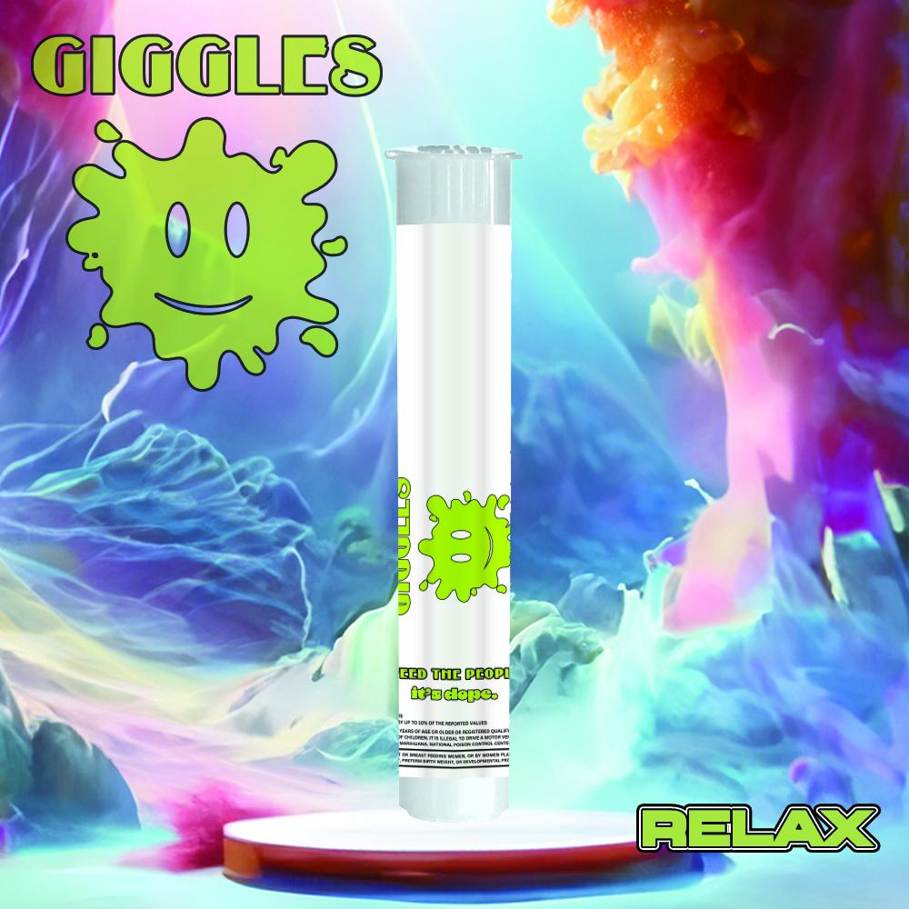 Photograph of product: Pre Roll - Giggle Sticks - Cookies & Cream - (Oui'd) - 26.77% TH-oui