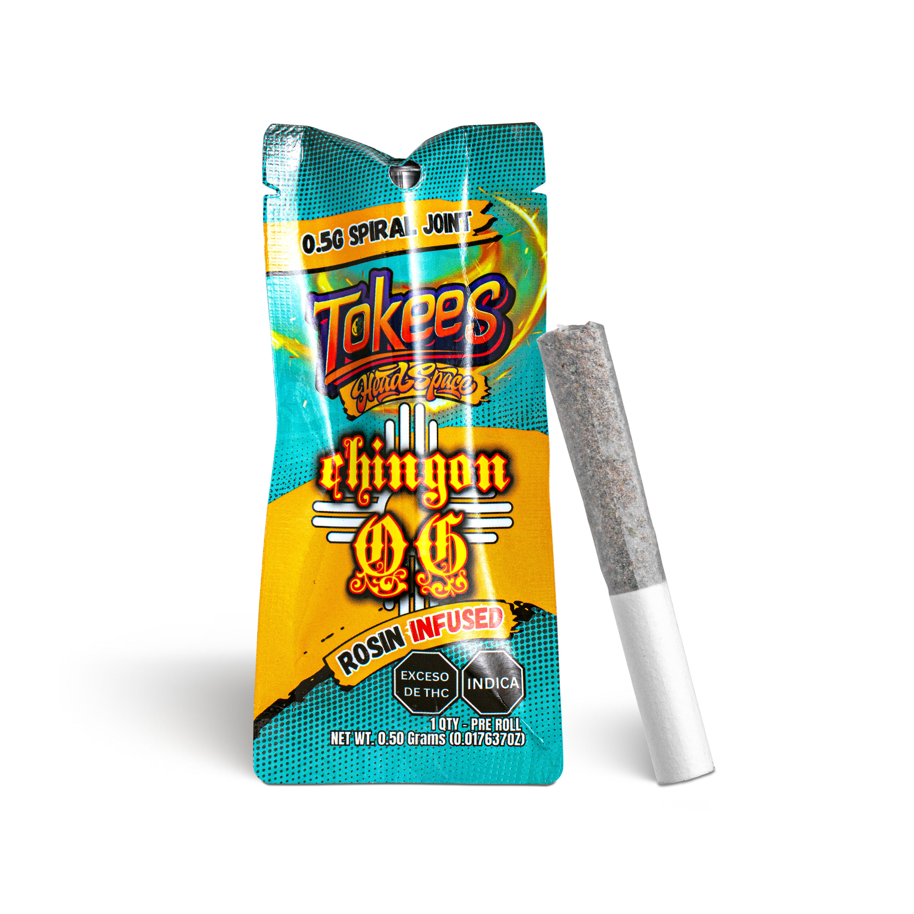 Photograph of product: Chingon OG Tokees Rosin Infused Pre-Roll - .5g