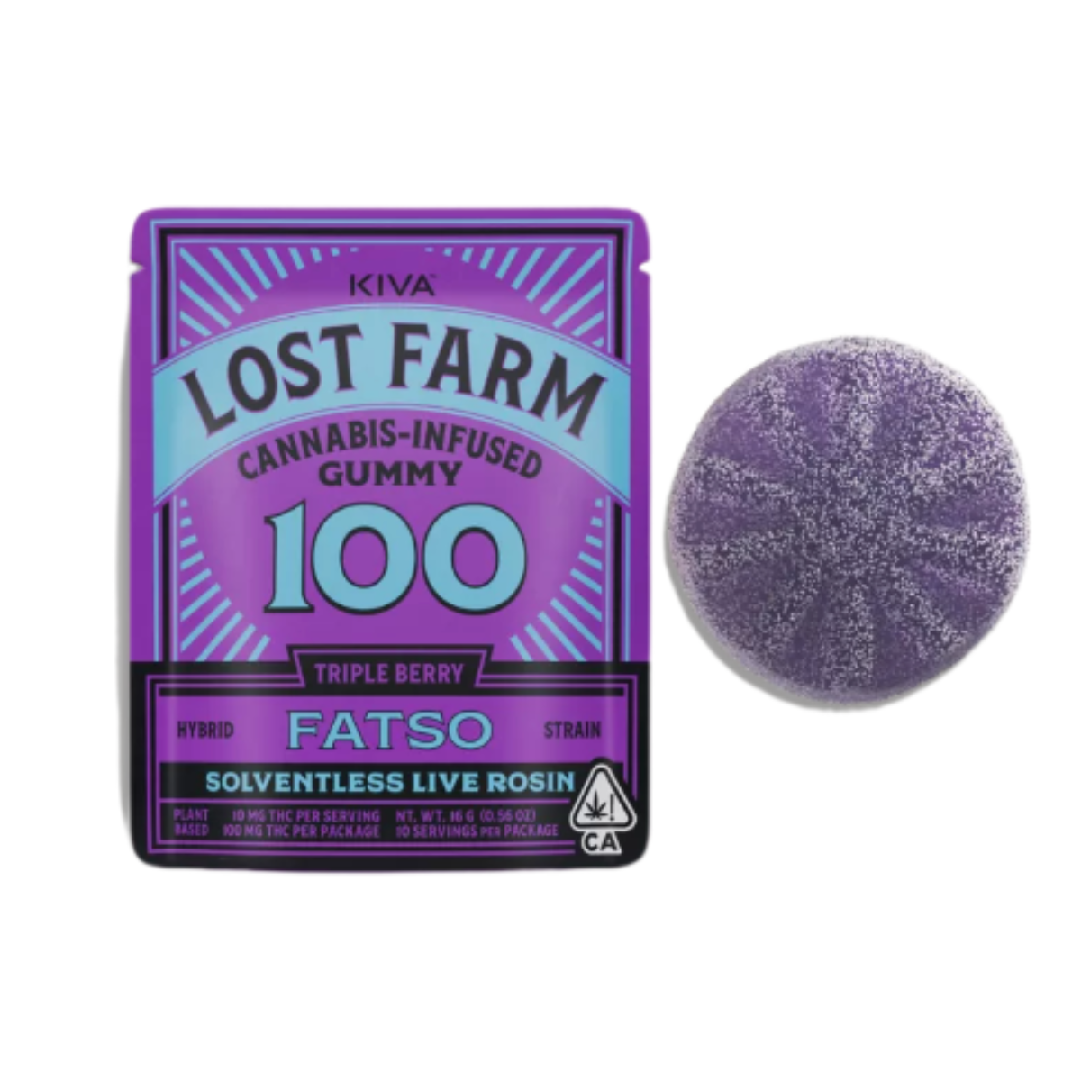 Photograph of product: LOST FARM TRIPLE BERRY ONE PIECE ROSIN GUMMY