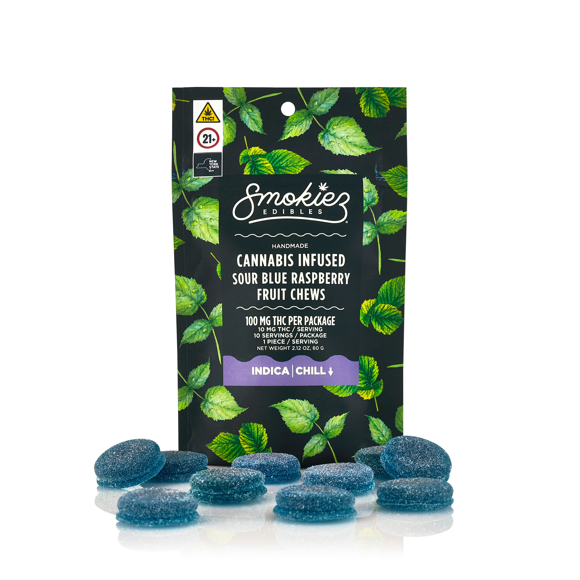 Photograph of product: Sour Blue Raspberry | 10 Pack