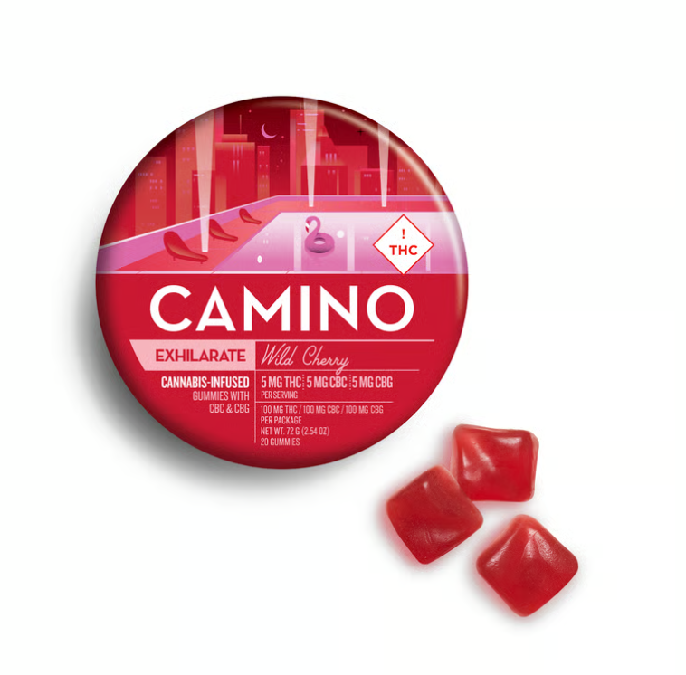 Photograph of product: Camino - Wild Cherry 1:1:1  - 100mg (20 Chews)