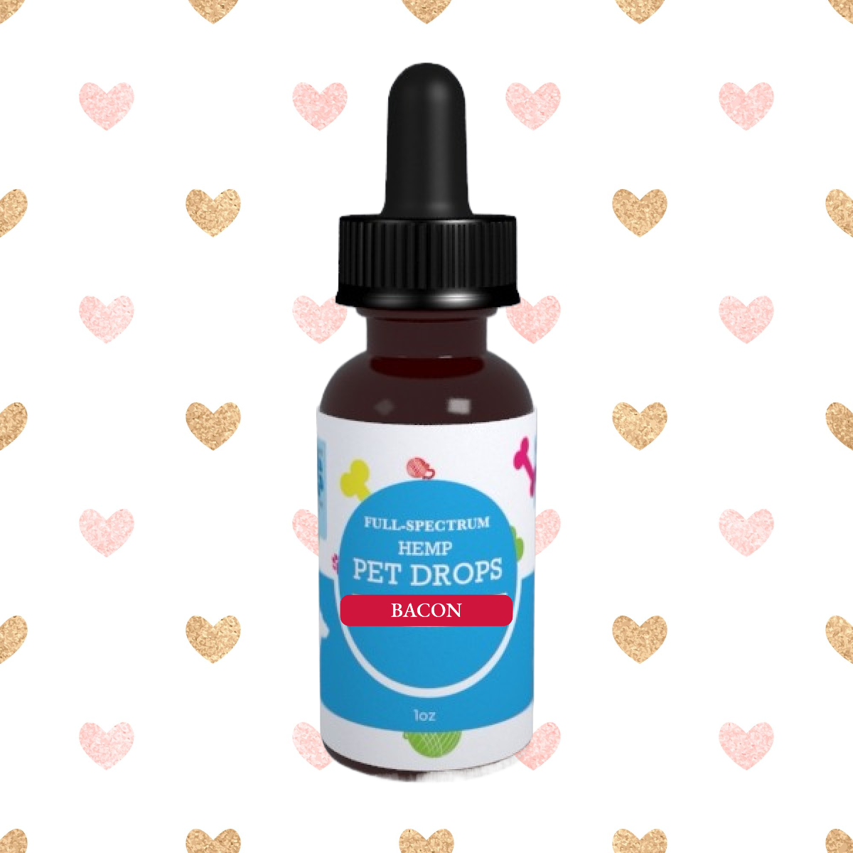 Photograph of product: Bacon Flavor CBD Pet Drops 300mg