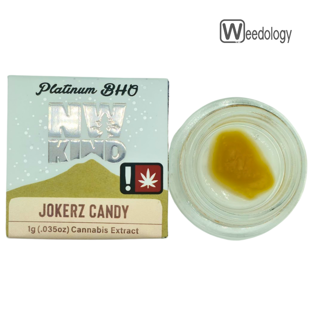 Photograph of product: NW KIND 1g JOKERZ CANDY Platinum BHO Badder