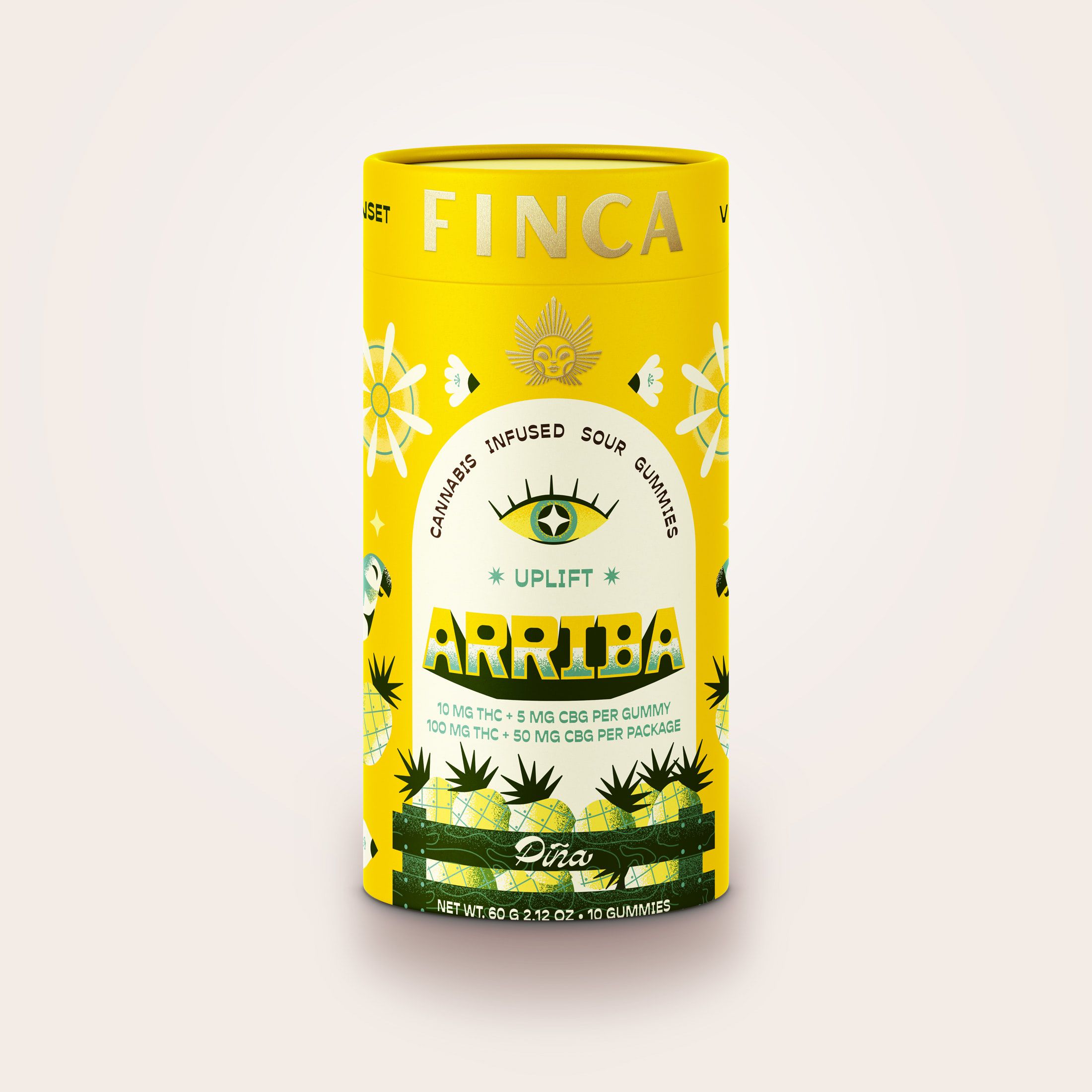 Photograph of Product: Finca | Arriba Pina (Uplift) | 100mg | 10ct