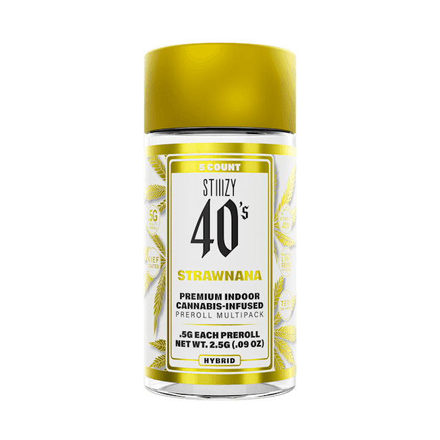 Photograph of product: Strawnana 40's - 5pk Prerolls - 