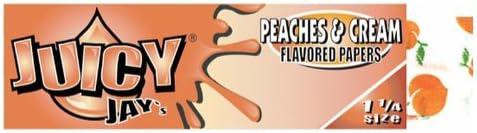 Photograph of product: Juicy Jay's Rolling Papers: Peaches & Cream